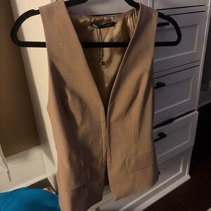 Zara Beige Satin Lined Garment